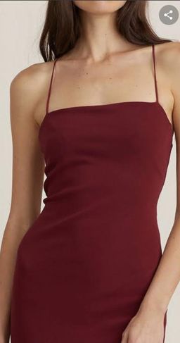 Bec and bridge Lee lace midi burgendy for rent on The Volte - image 3