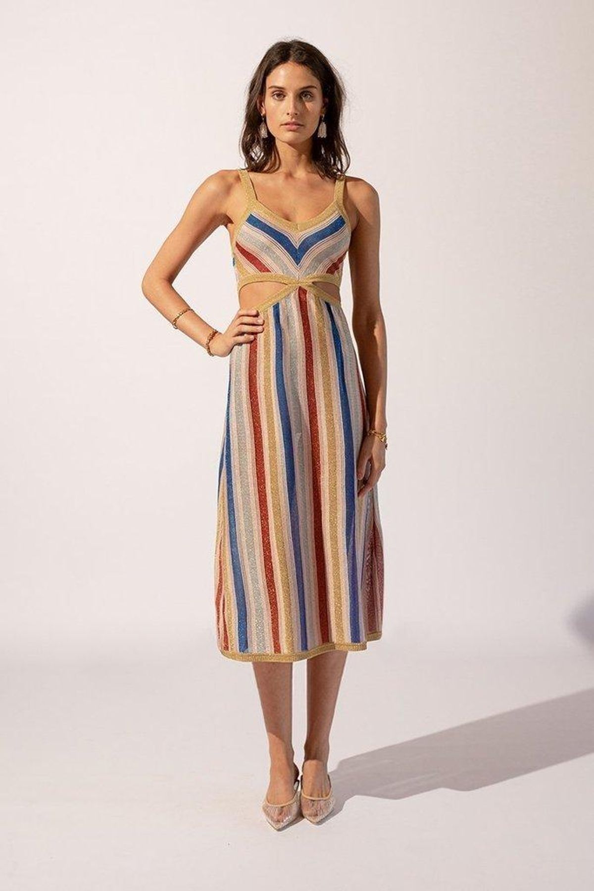 Suboo Mila Stripe Dress Print Size 6 - Image 1