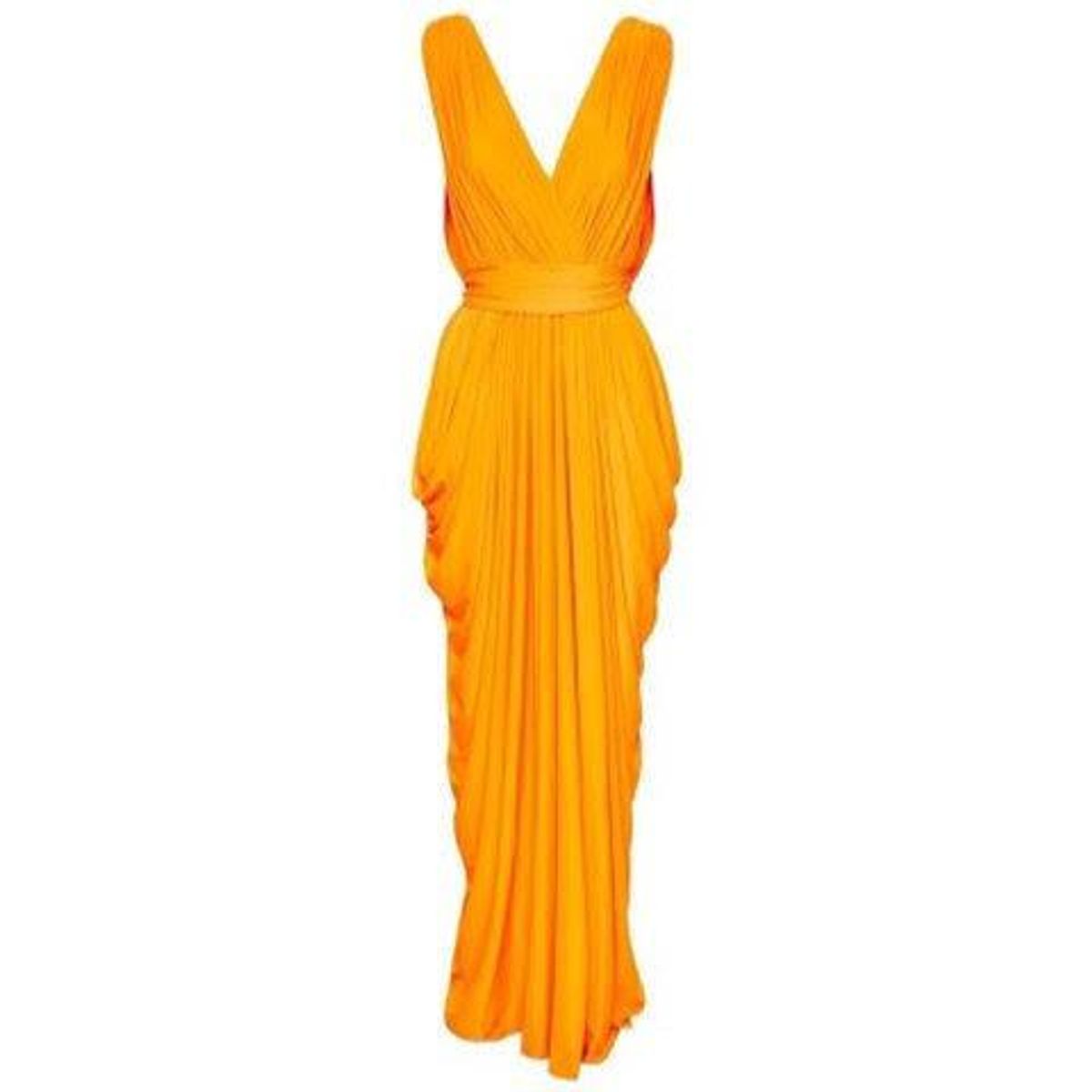 Sheike Grecian Maxi Dress Orange Size 12 - Image 1