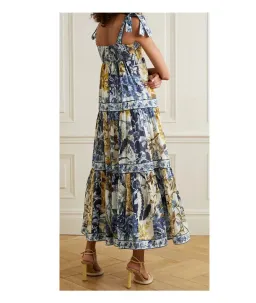 Zimmermann Aliana Midi Dress Floral Size 1/AU 10 for rent on The Volte - image 2