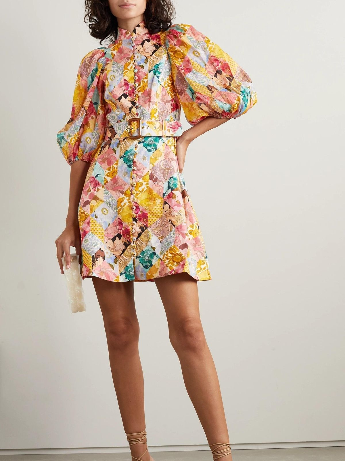 Zimmermann Tempo Kaleidoscope Mini Dress Print Size 14 for rent on The Volte - main image