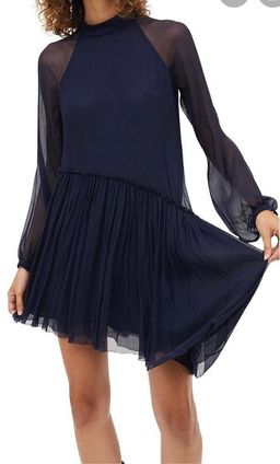 Manning Cartell Featherweight Mini Dress Blue Size 10 for rent on The Volte - image 2