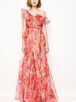 Alice McCall Flora Gown Scarlet Size AU 6 for rent on The Volte - image 1