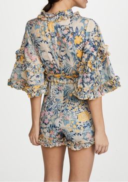 aliceMcCaLL Choose Me Playsuit Gold Bloom size 6 for rent on The Volte - image 2