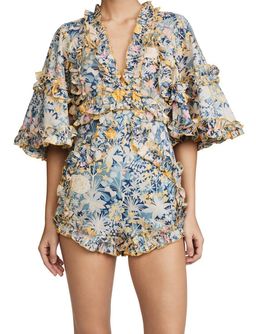 aliceMcCaLL Choose Me Playsuit Gold Bloom size 6 for rent on The Volte - image 1