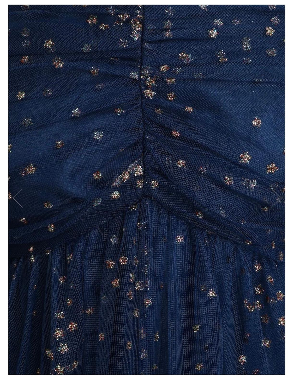 Zimmermann Rhythm Ruched Glitter Mini Dress Blue Size 1/ AU 10 - Image 5