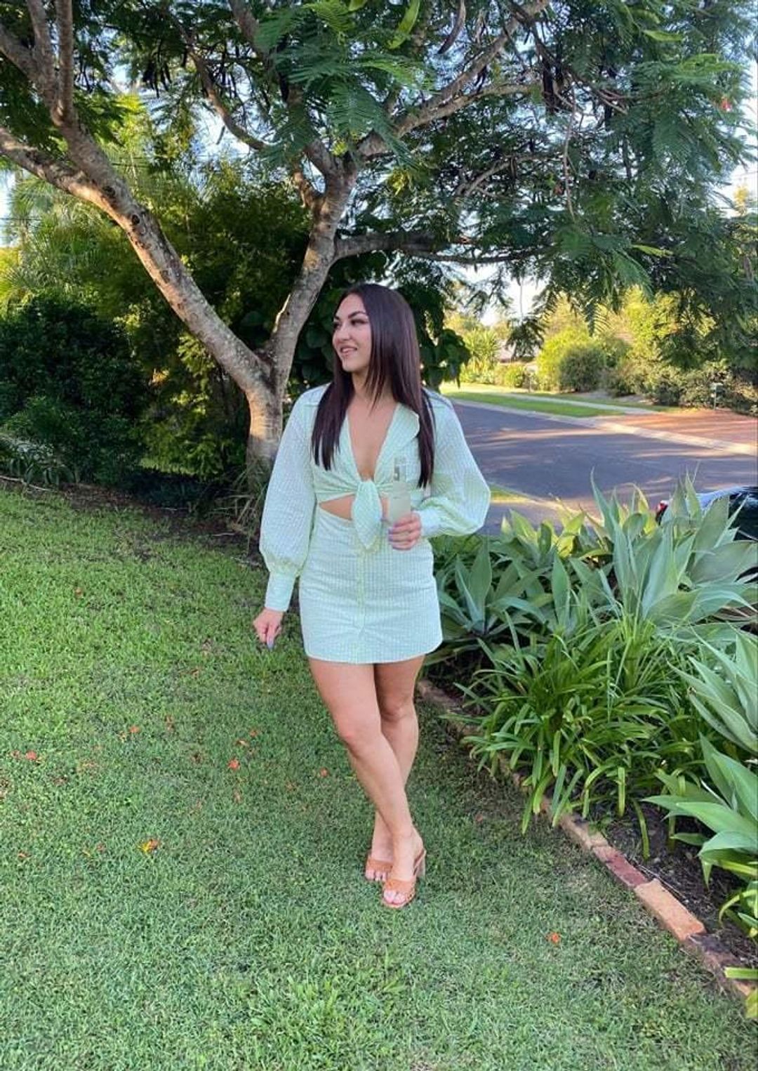 Alice McCall Her Story Mini Dress Green Size 10 for rent on The Volte - main image