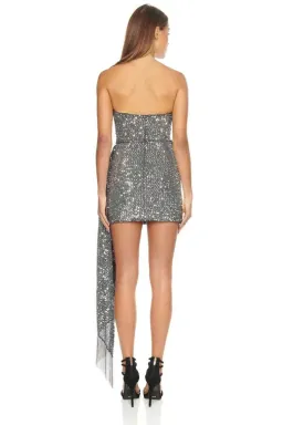 Eliya the Label Rozalia Dress Silver Size 10 for rent on The Volte - image 3