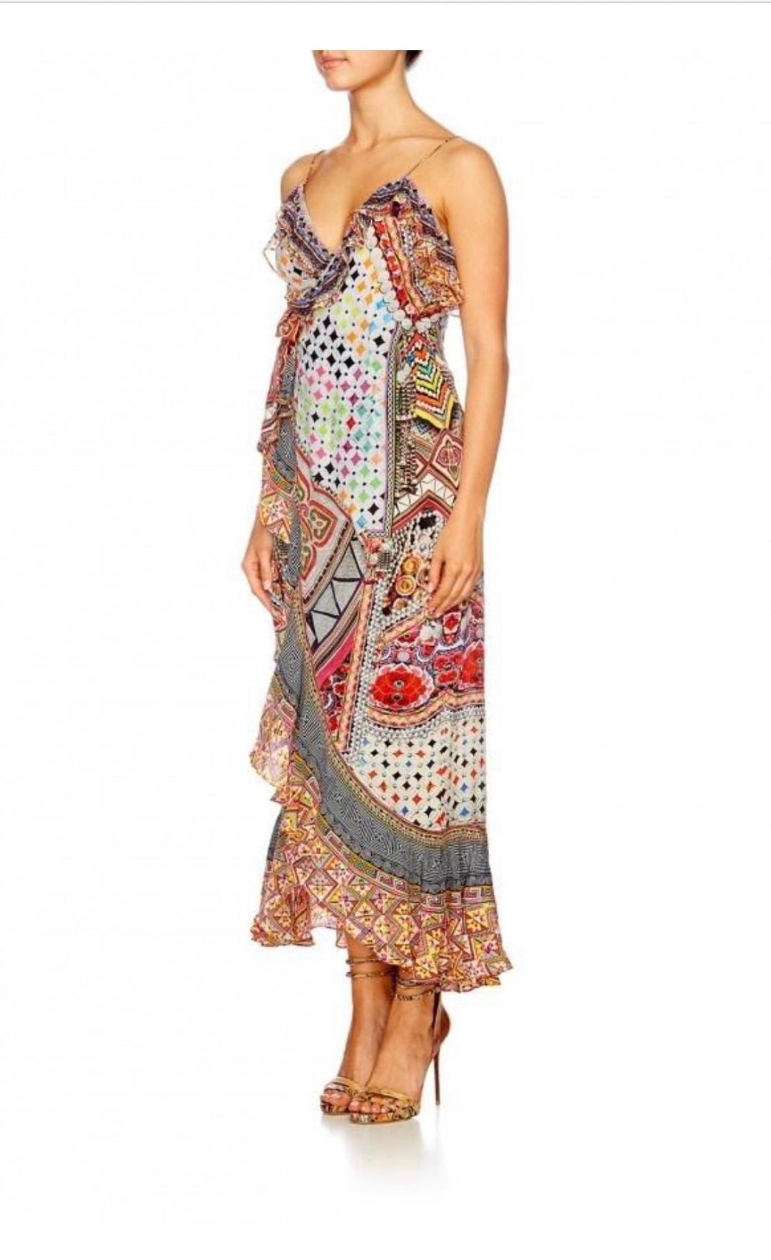 Camilla Girls Club Wrap Dress Multi Size 12 for rent on The Volte - main image