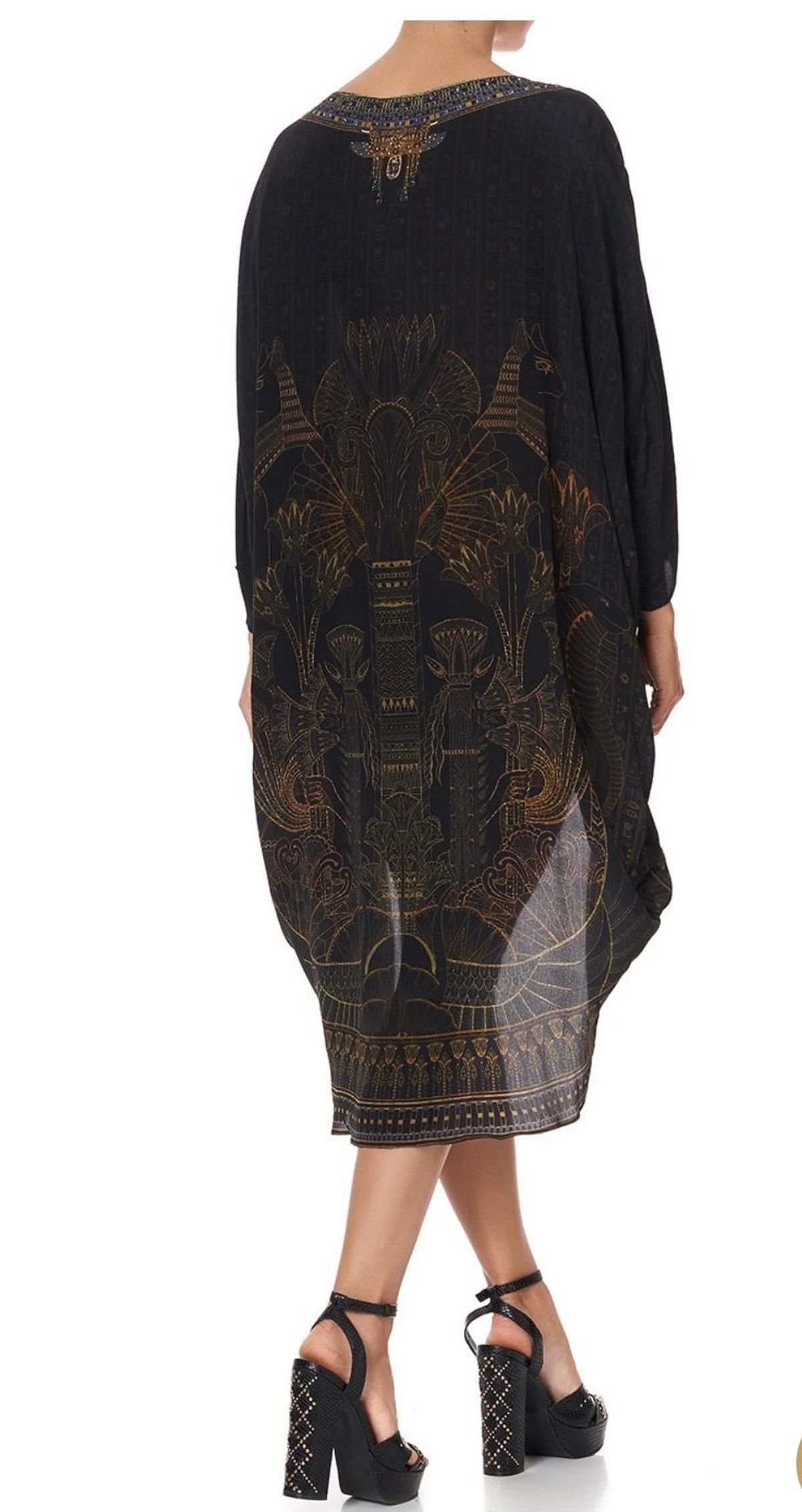 Camilla King Cobra scoop back dress black size 16 - Image 7