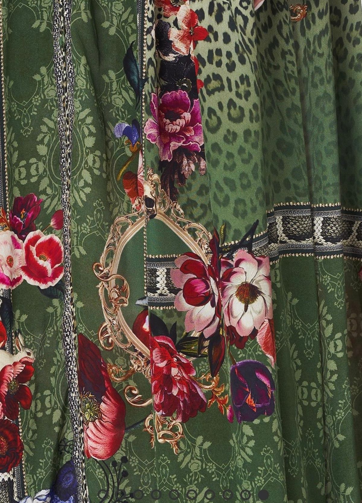 Camilla Tales of Time Long Dress with Smocked Waist Size L / AU 14 - Image 6