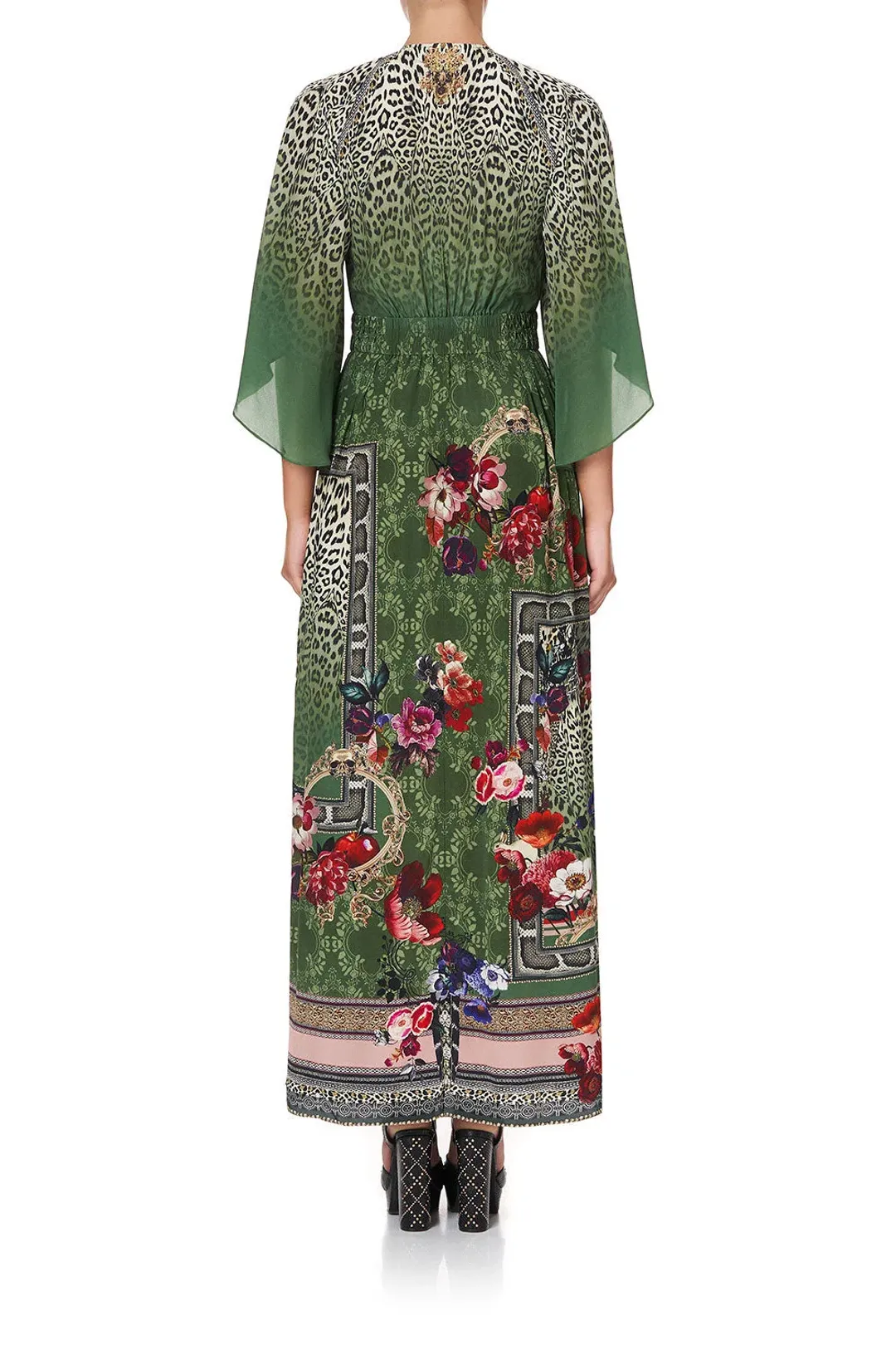 Camilla Tales of Time Long Dress with Smocked Waist Size L / AU 14 for rent on The Volte - main image