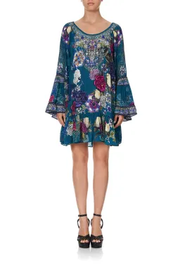 Camilla Lunar Gazing A Line Frill Mini Dress Size L / AU 14 for rent on The Volte - image 1