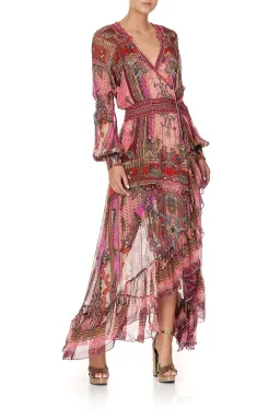 Camilla Lotus Lovers Blouson Sleeve Wrap Dress Size XL / AU 16 for rent on The Volte - image 1