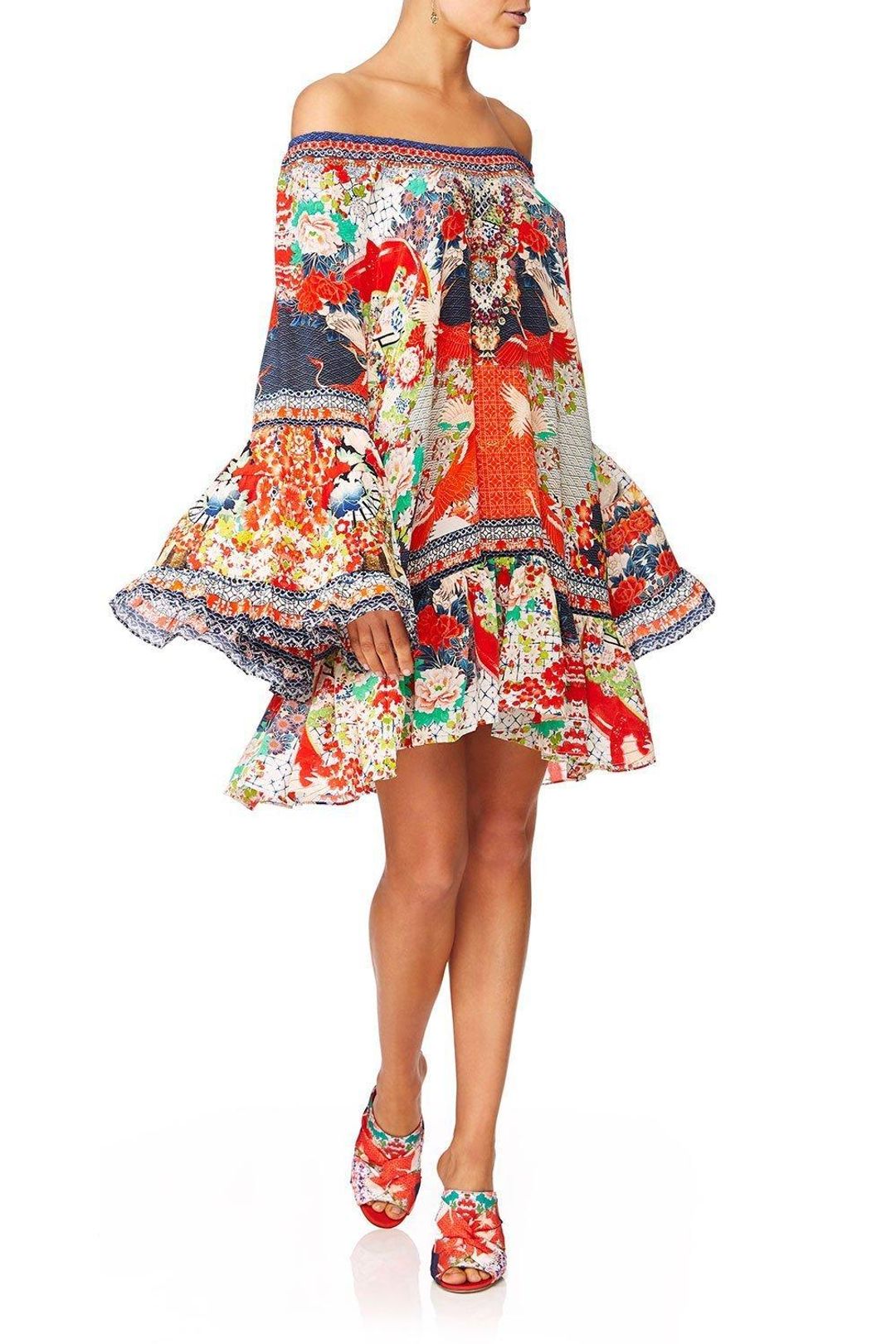 Camilla 'Geisha Girl' A Line Frill Dress Size XL for rent on The Volte - main image