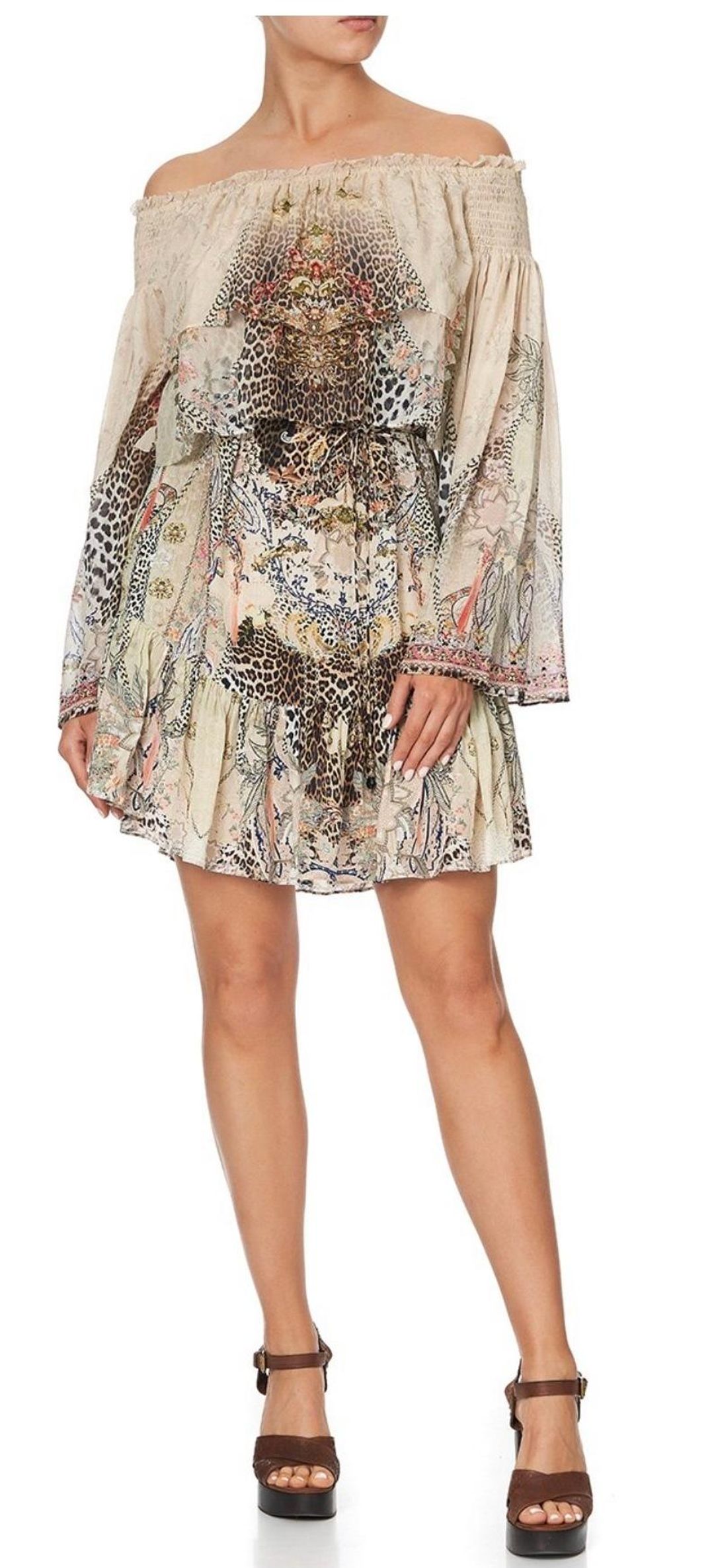 Camilla Forever Forever Tiered Ruffle Dress Print Size 14 for rent on The Volte - main image