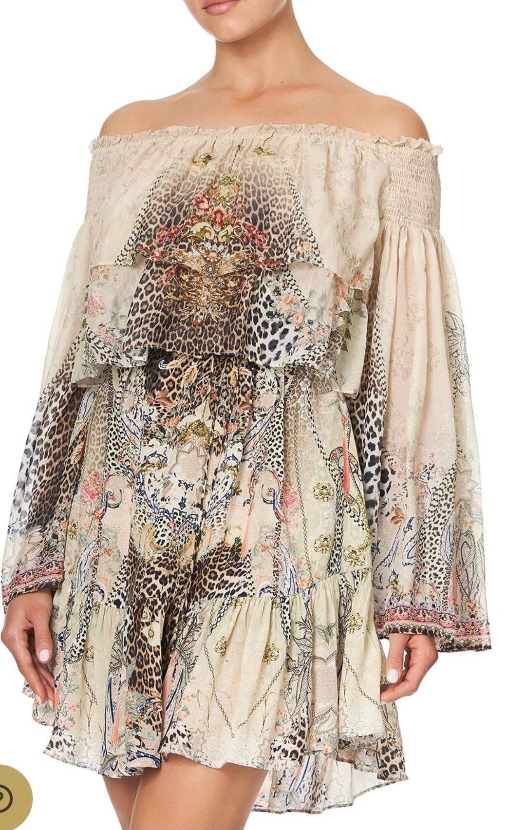 Camilla Forever Forever Tiered Ruffle Dress Print Size 14 for rent on The Volte - main image