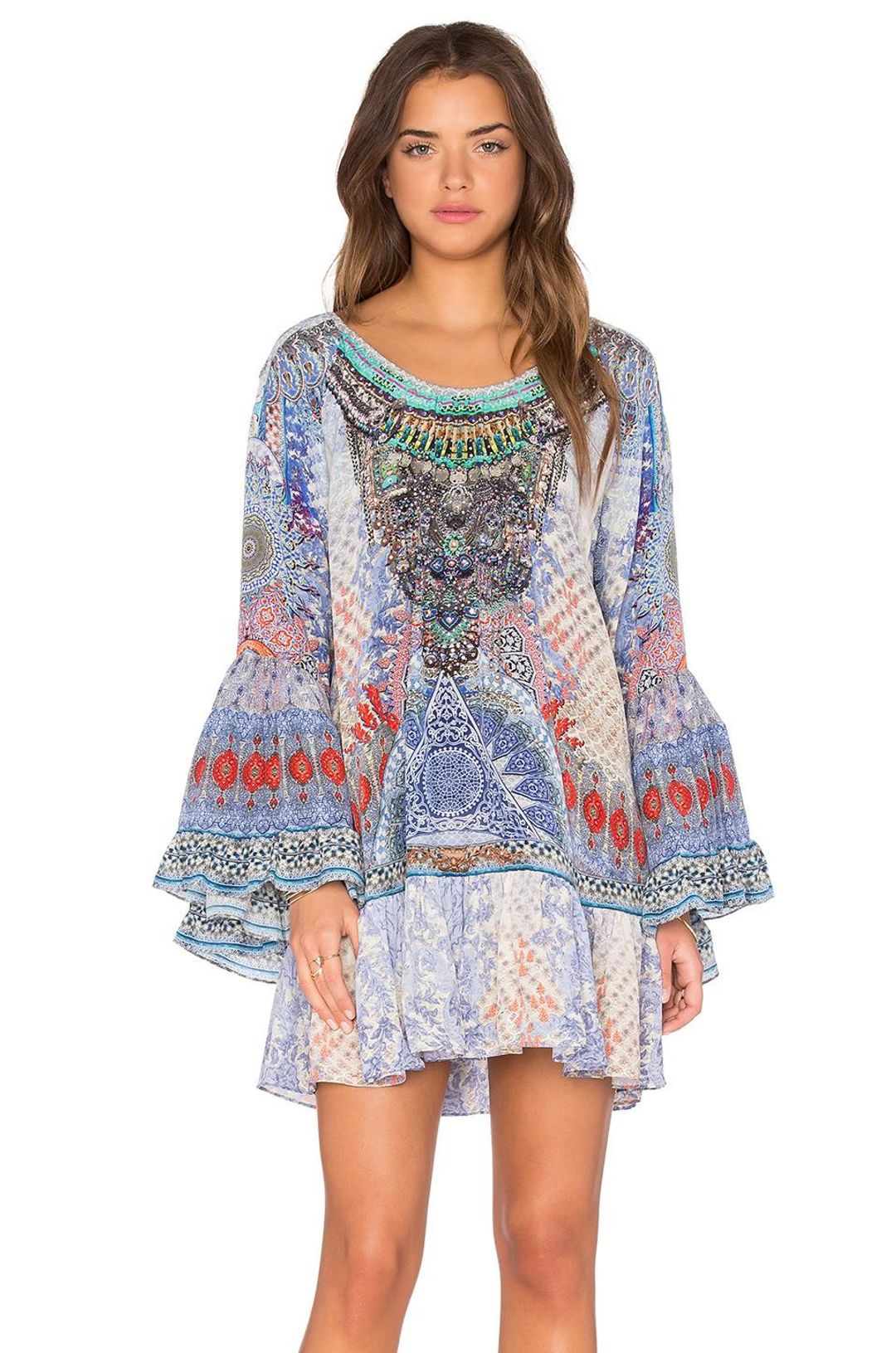 Camilla 'Concubine' A Line Frill Dress Size 2 (12) for rent on The Volte - main image