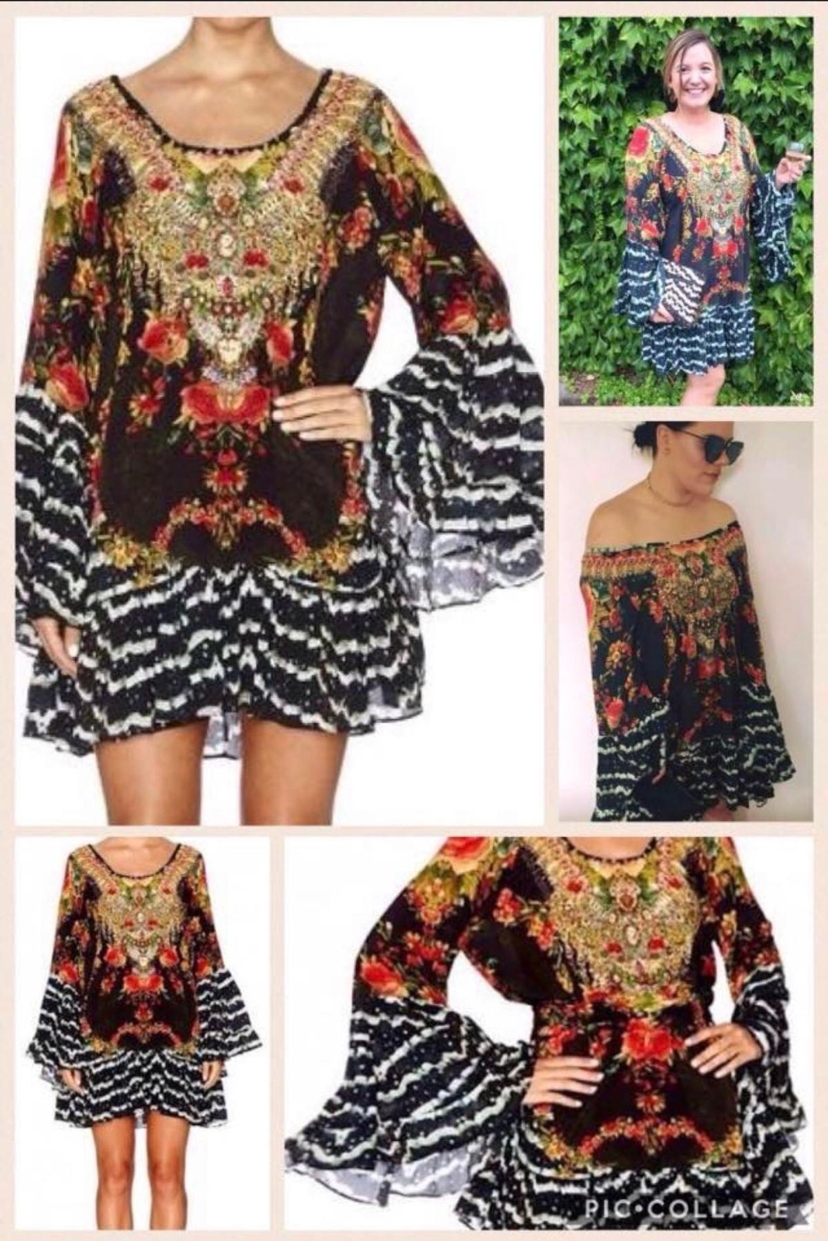 Camilla 'Lift the Veil' A Line frill Dress Size 2 (12) - Image 3