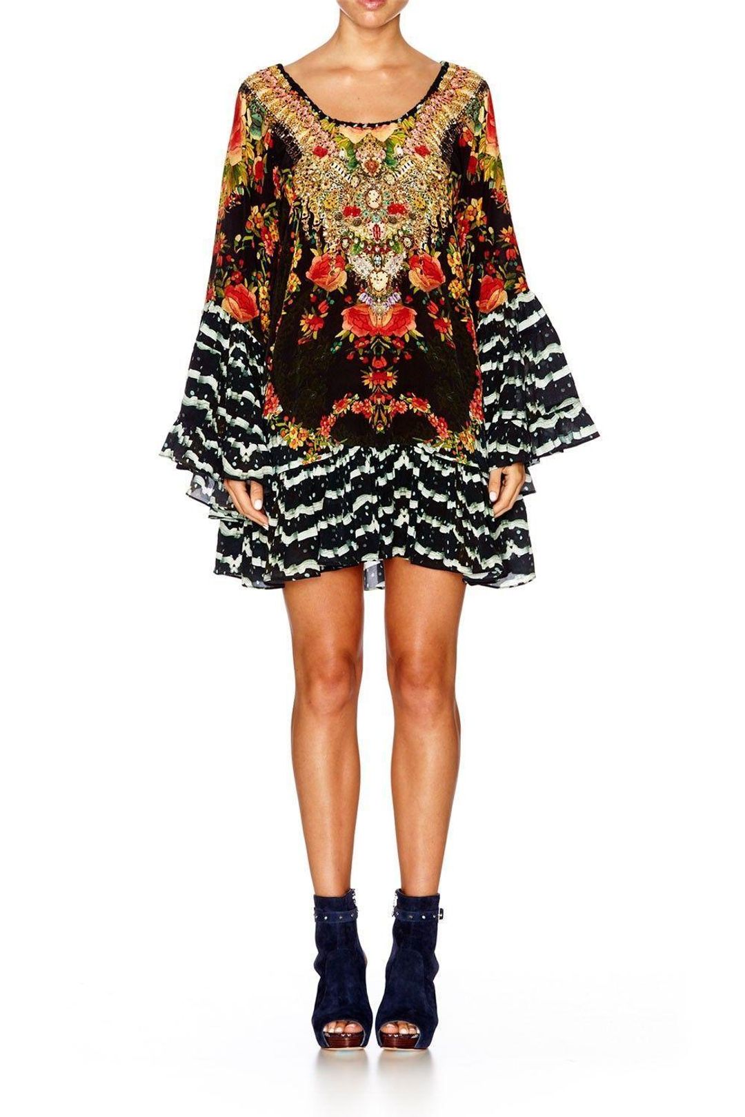 Camilla 'Lift the Veil' A Line frill Dress Size 2 (12) for rent on The Volte - main image