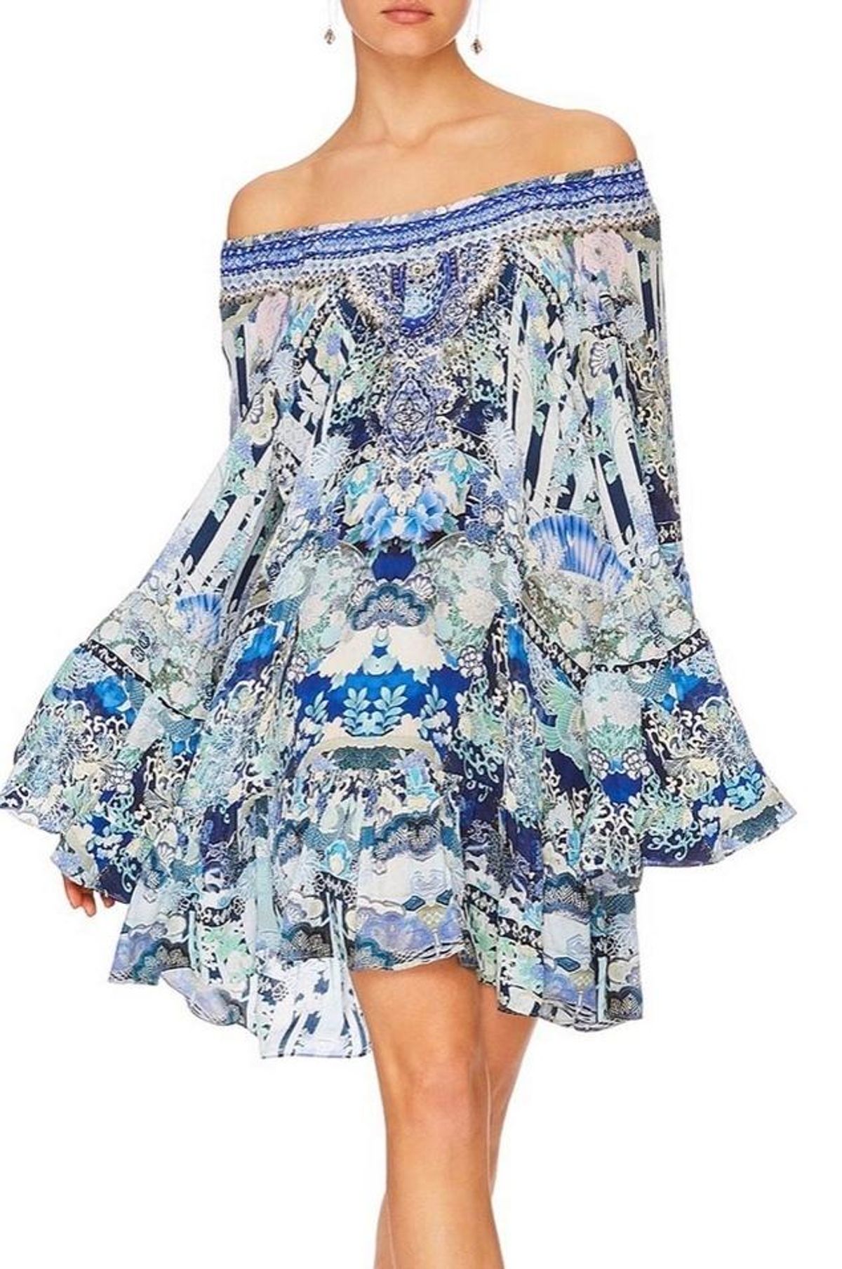 Camilla 'Cloud Dancer' A Line Frill Dress Size M - Image 2