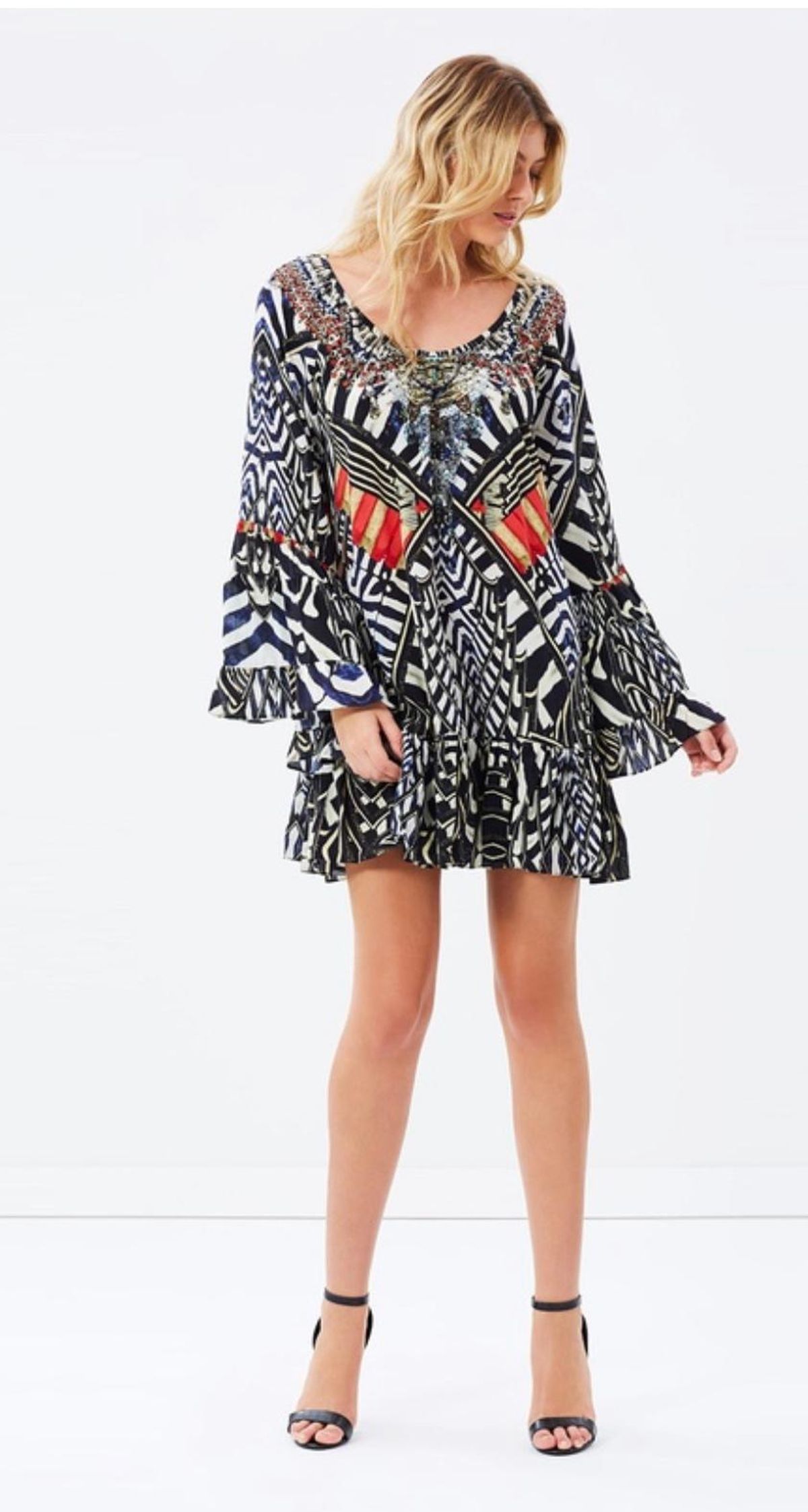 Camilla 'Louwalan Tales' A Line Frill Dress Size S - Image 3