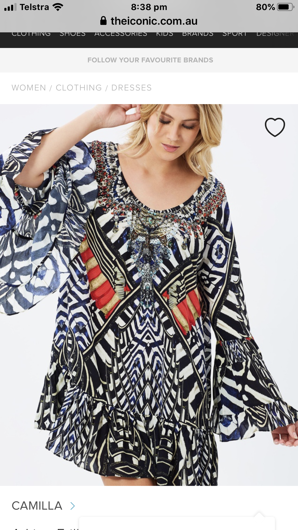 Camilla 'Louwalan Tales' A Line Frill Dress Size S - Image 7