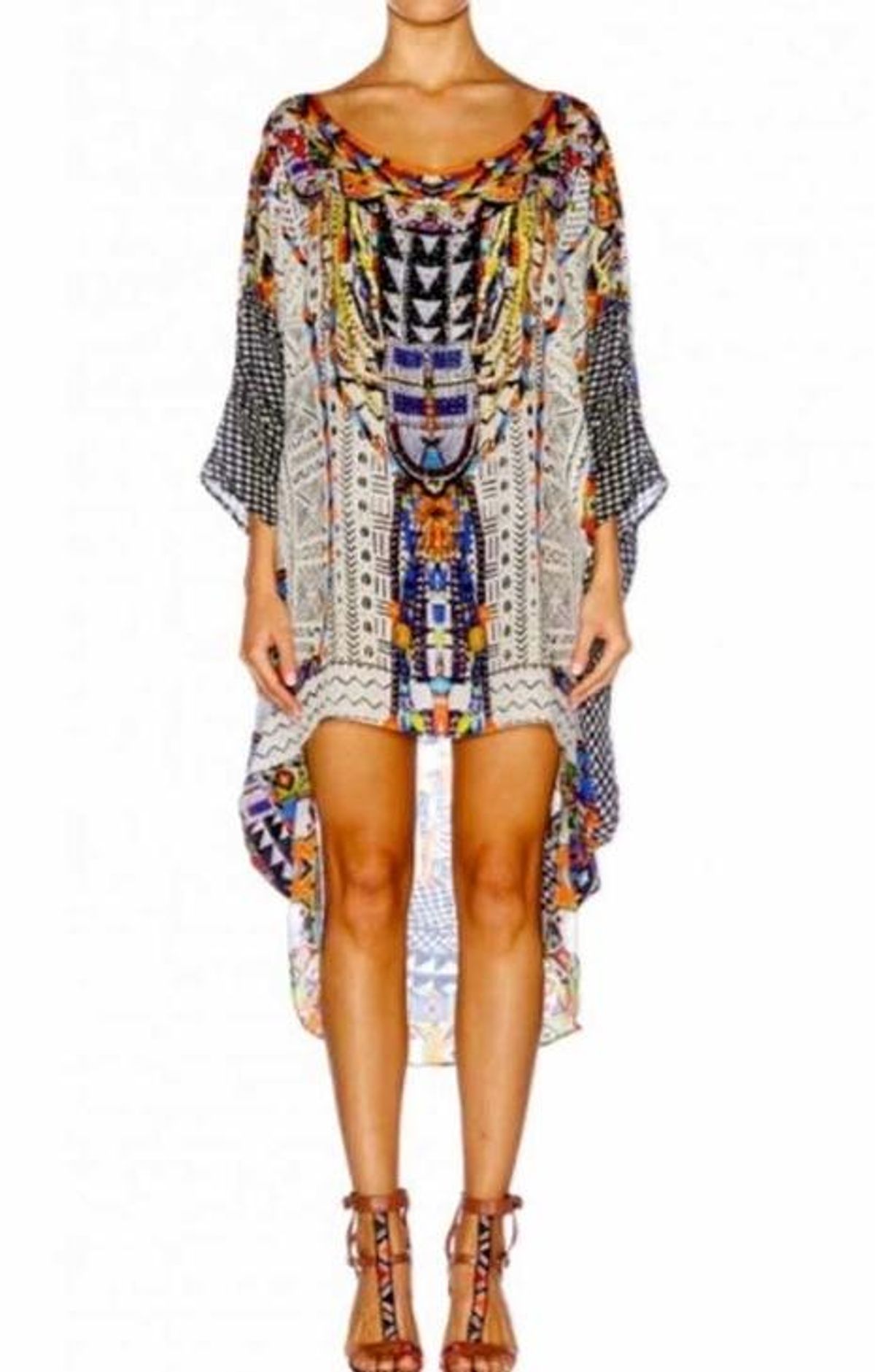 Camilla Echoes of Engai Scoop Back Hem Dress One Size - Image 1