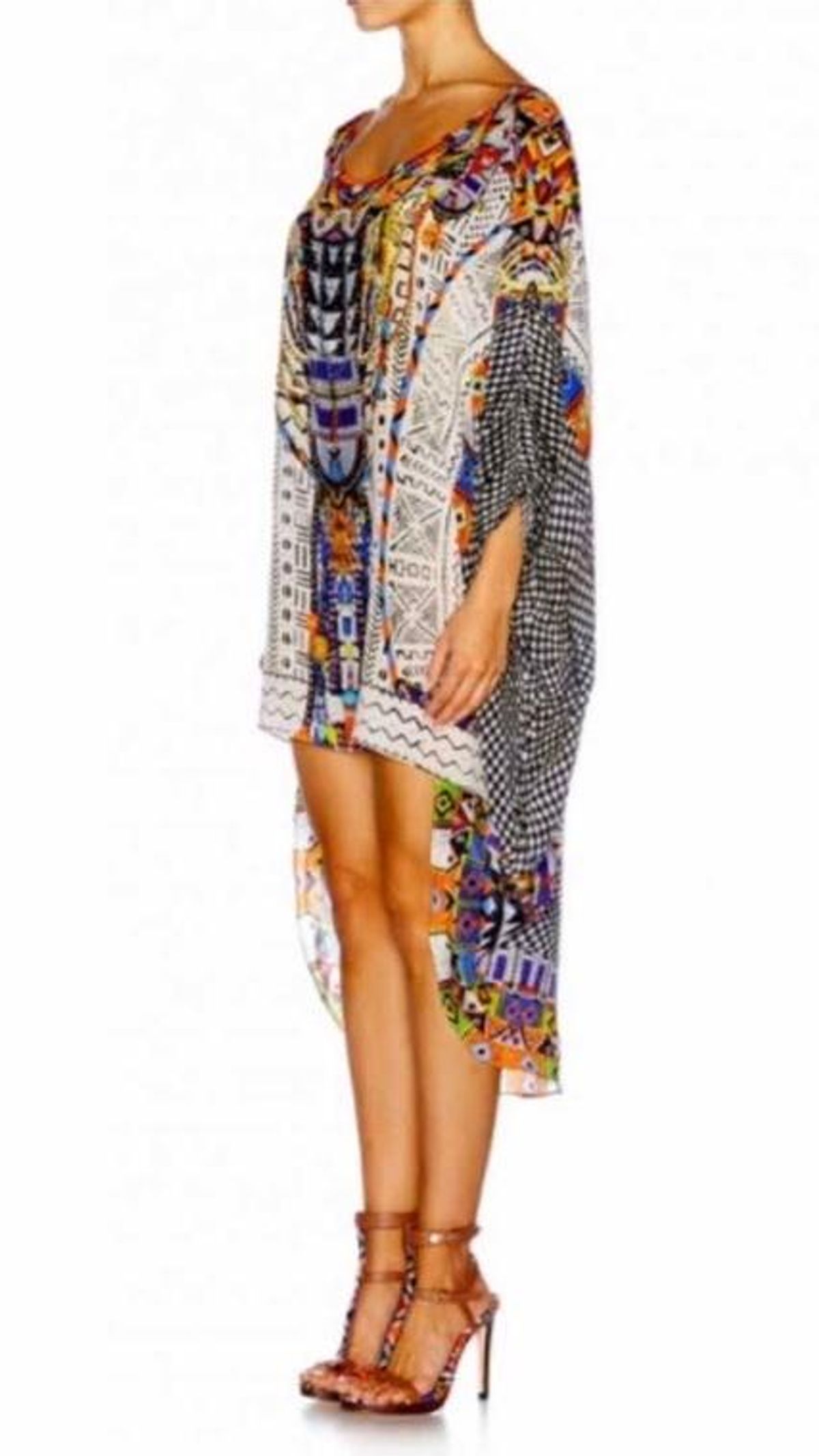 Camilla Echoes of Engai Scoop Back Hem Dress One Size - Image 4