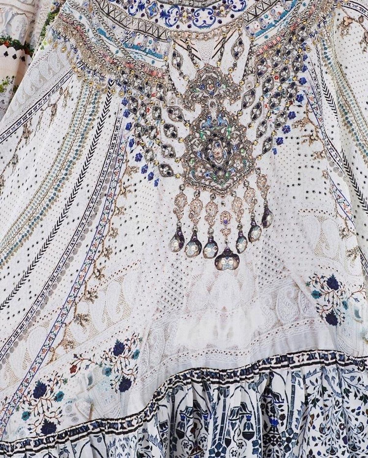 Camilla 'Breakfast with Sylvia' A line frill dress Size M - Image 6