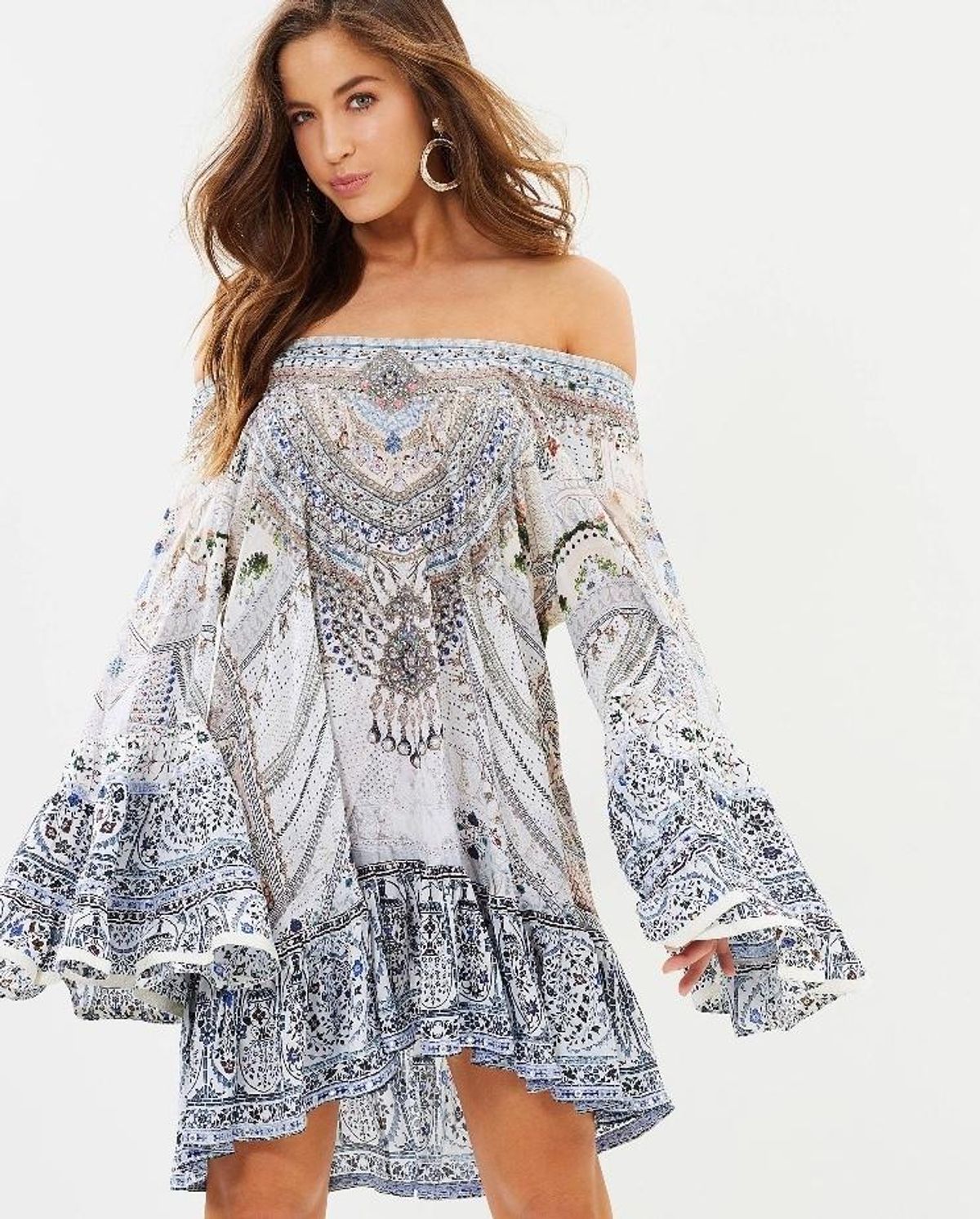 Camilla 'Breakfast with Sylvia' A line frill dress Size M - Image 5