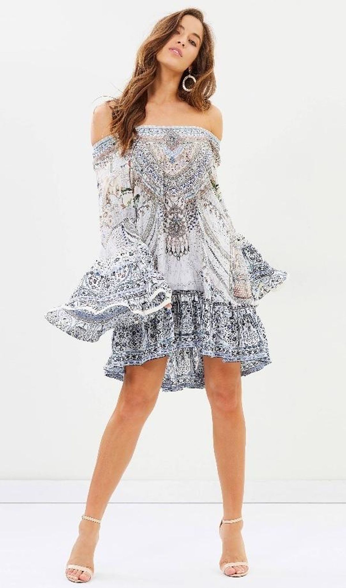 Camilla 'Breakfast with Sylvia' A line frill dress Size M - Image 2