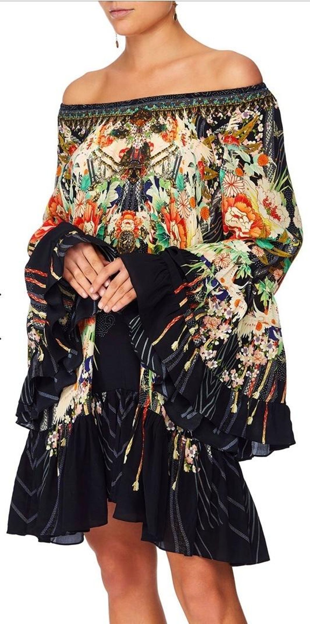 Camilla 'Queen of Kings' A-line frill dress Size L - Image 5