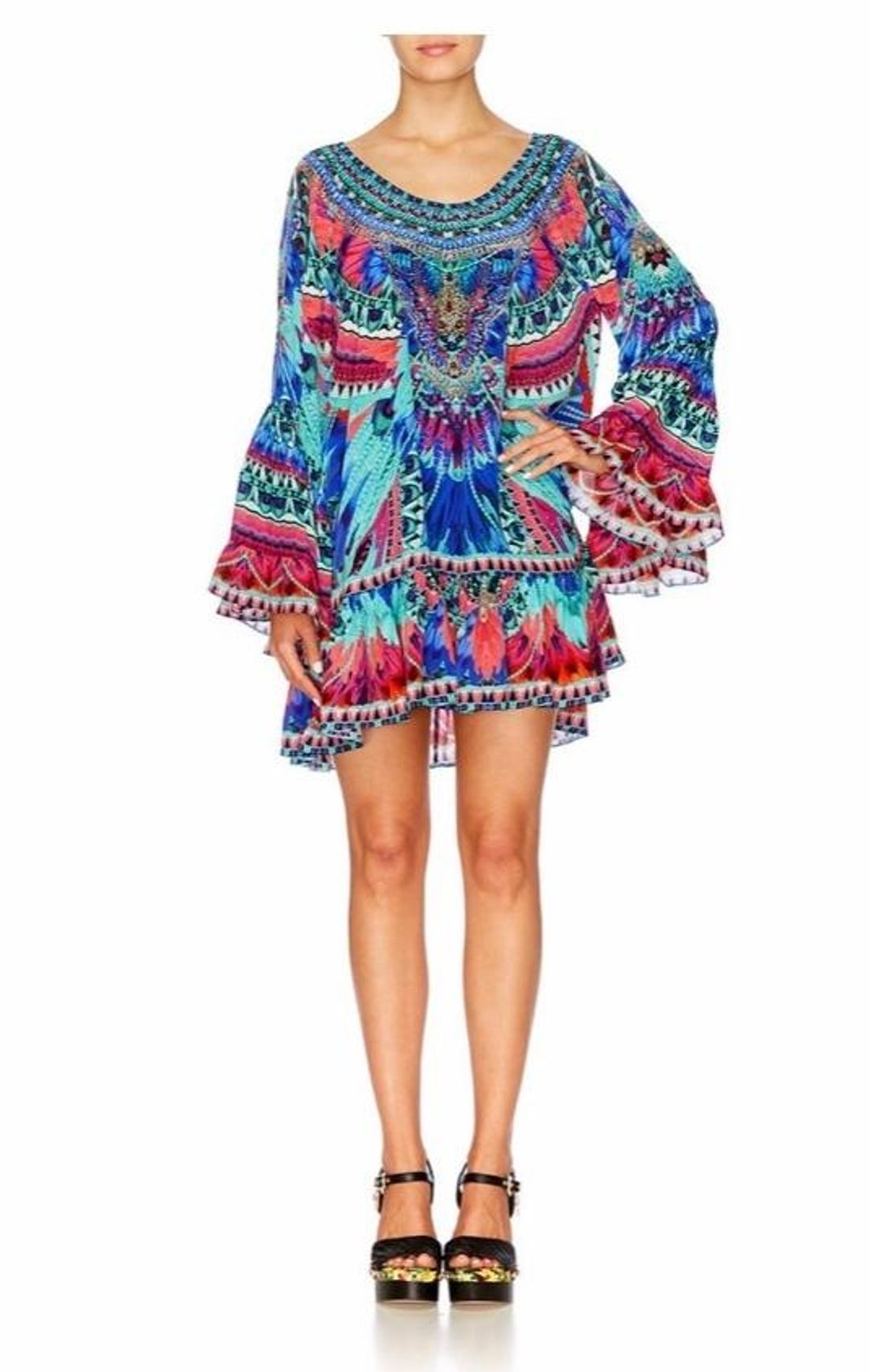 Camilla 'Skyfall' A Line Frill Dress Size M for rent on The Volte - main image