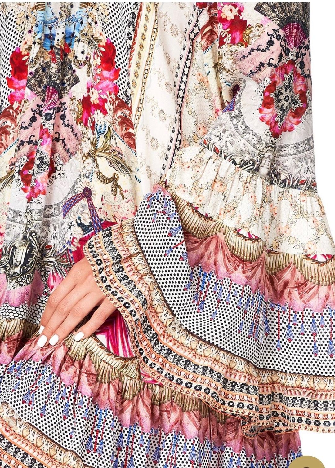 Camilla Montmartre Heart A Line Frill Mini Dress Size XL / AU 16 for rent on The Volte - main image