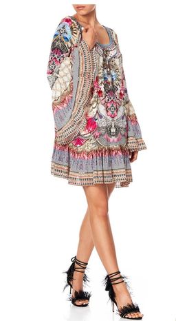 Camilla Montmartre Heart A Line Frill Mini Dress Size XL / AU 16 for rent on The Volte - image 2