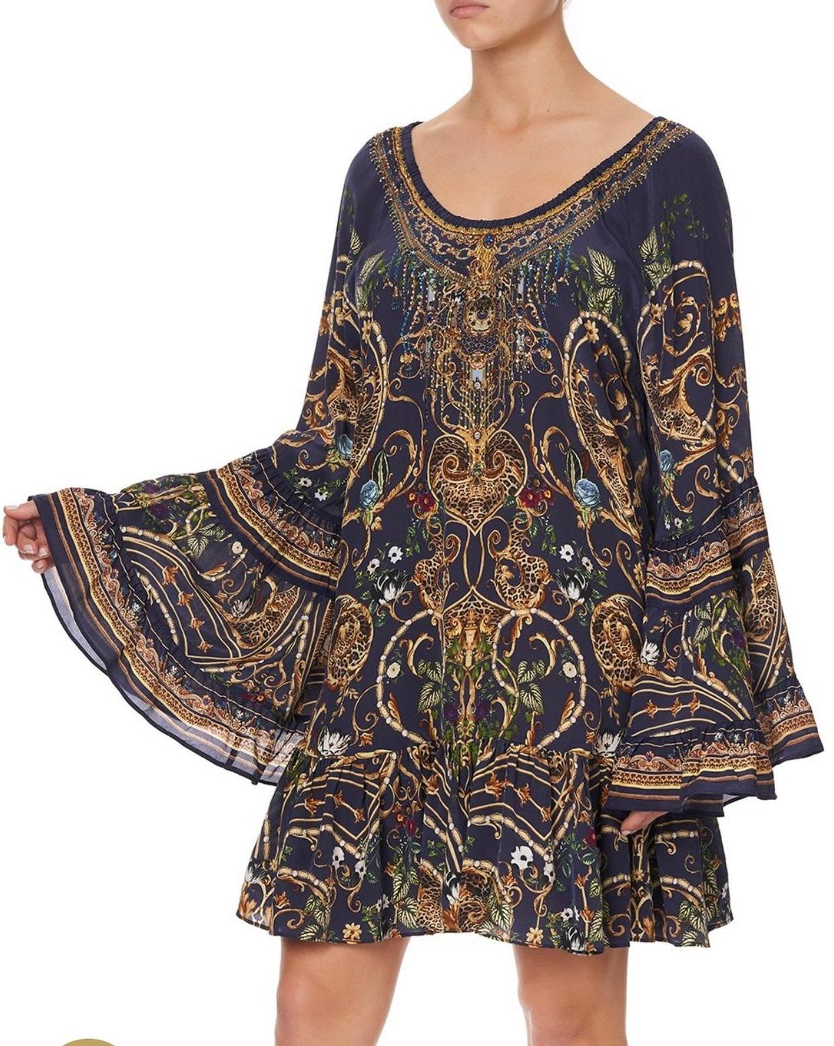 Camilla Seven Day Weekend A Line Frill Dress Print Size XL - Image 3