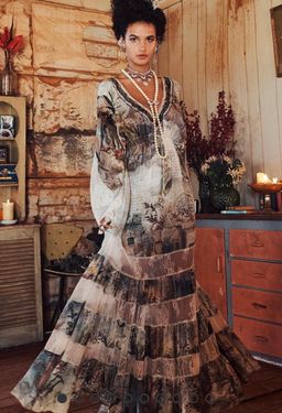 Camilla Letters from Hilda Lace Panel Dress Print Size 14 for rent on The Volte - image 9