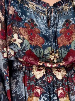 Camilla Hotel Boheme Jumpsuit with Blouson Sleeve Print Size L for rent on The Volte - image 5