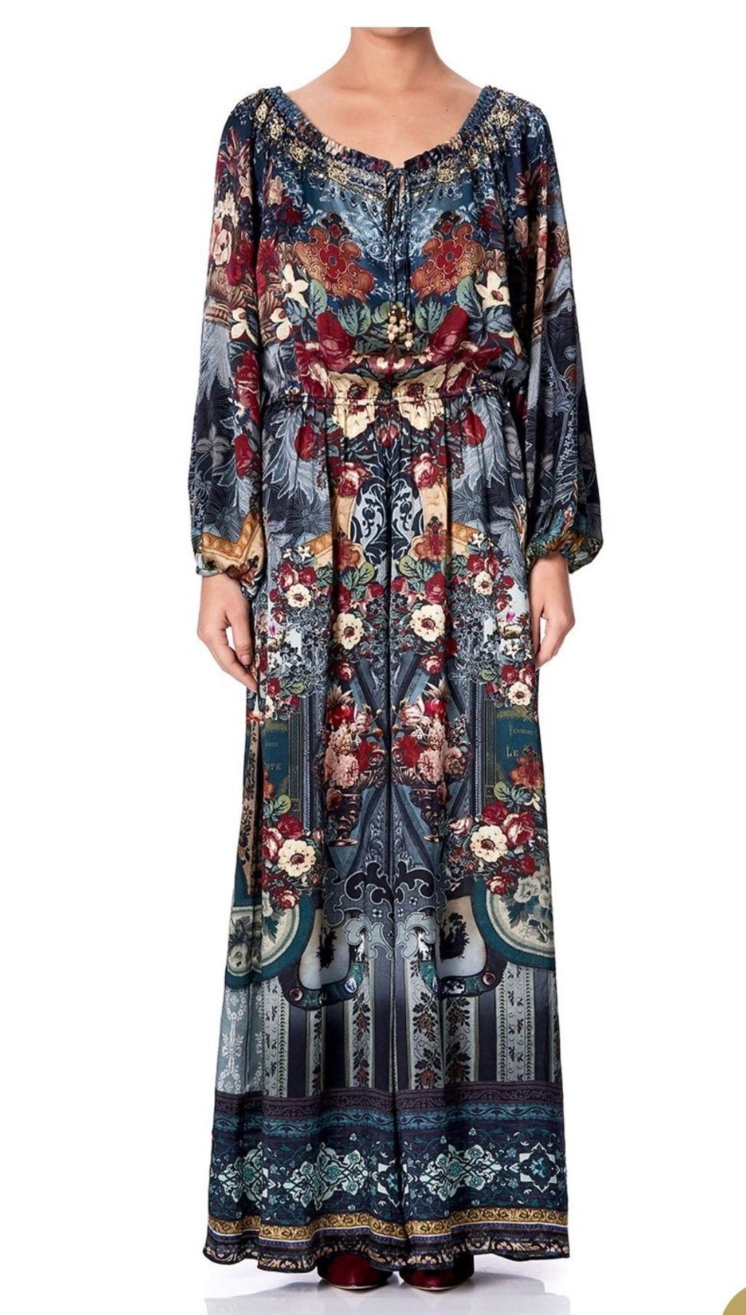 Camilla Hotel Boheme Jumpsuit with Blouson Sleeve Print Size L for rent on The Volte - main image