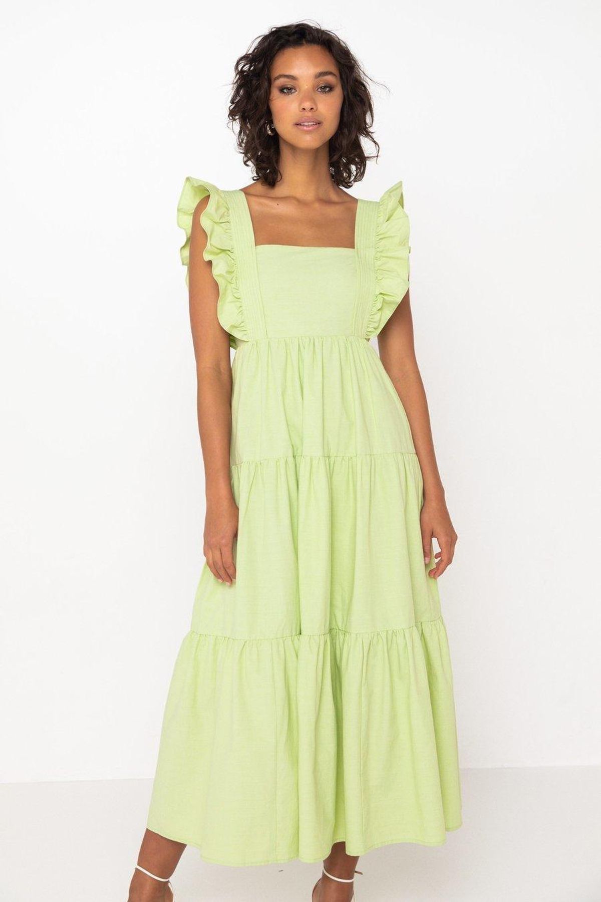 Mossman The Seahaze Maxi Dress Green Size 6 - Image 1