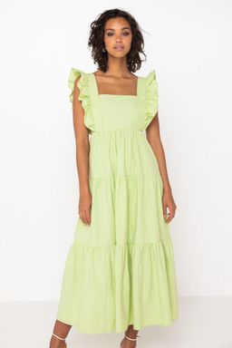 Mossman The Seahaze Maxi Dress Green Size 6 for rent on The Volte - image 1