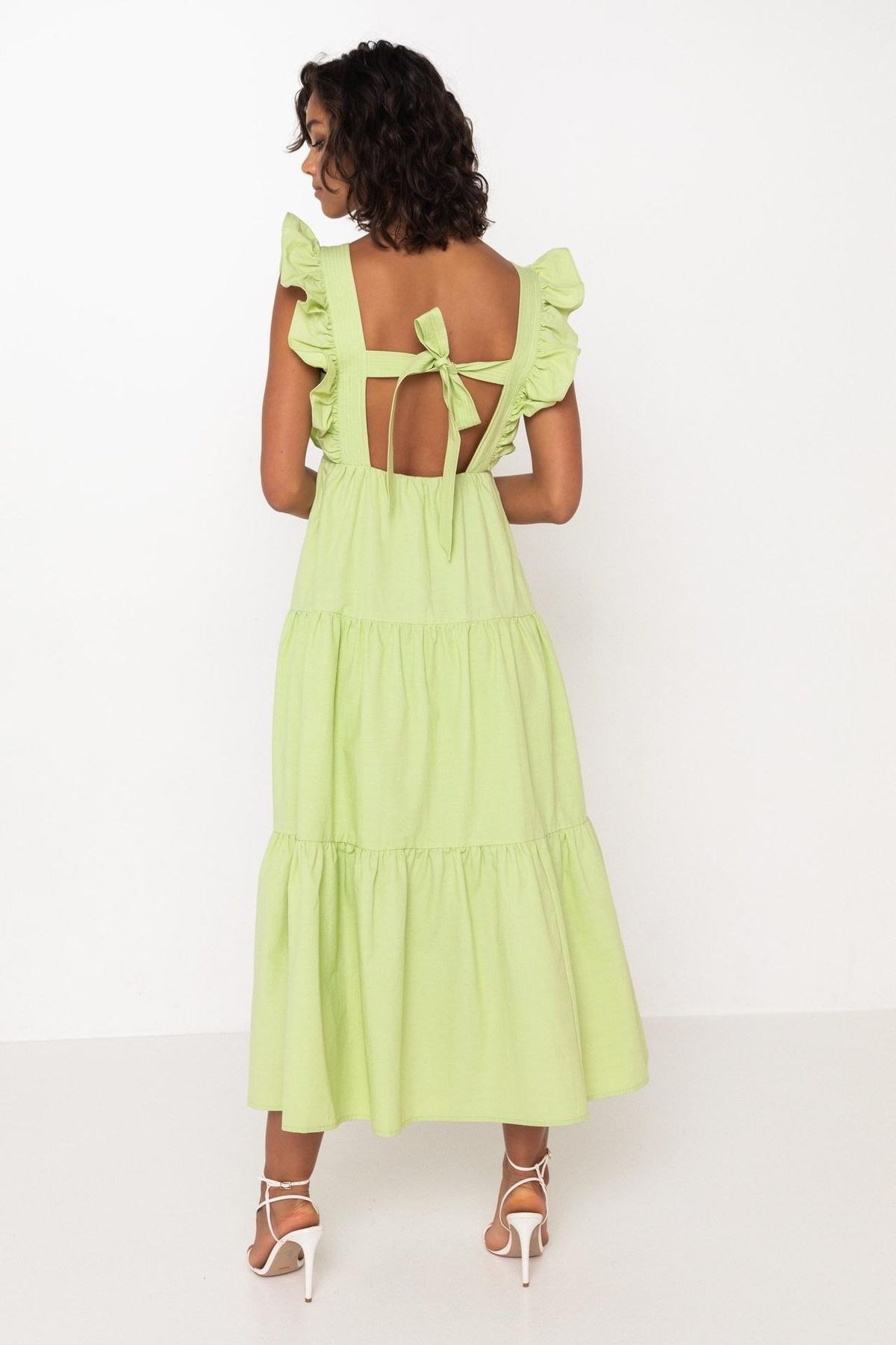 Mossman The Seahaze Maxi Dress Green Size 6 - Image 2