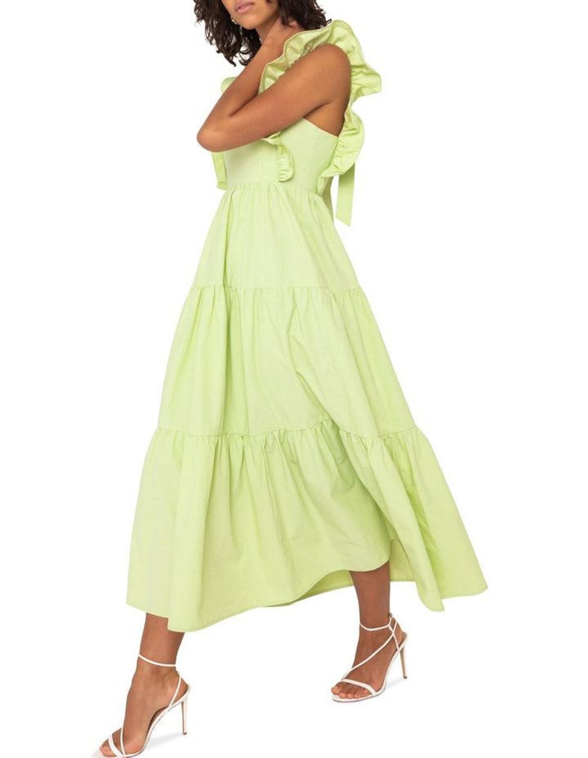 Mossman The Seahaze Maxi Dress Green Size 6 - Image 3