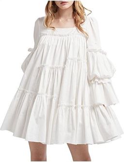 Aje L'Espirit Mini Dress White Size 6 for rent on The Volte - image 5