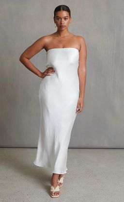 Bec & Bridge Moon Dance Strapless Dress White Size 6 for rent on The Volte - image 1
