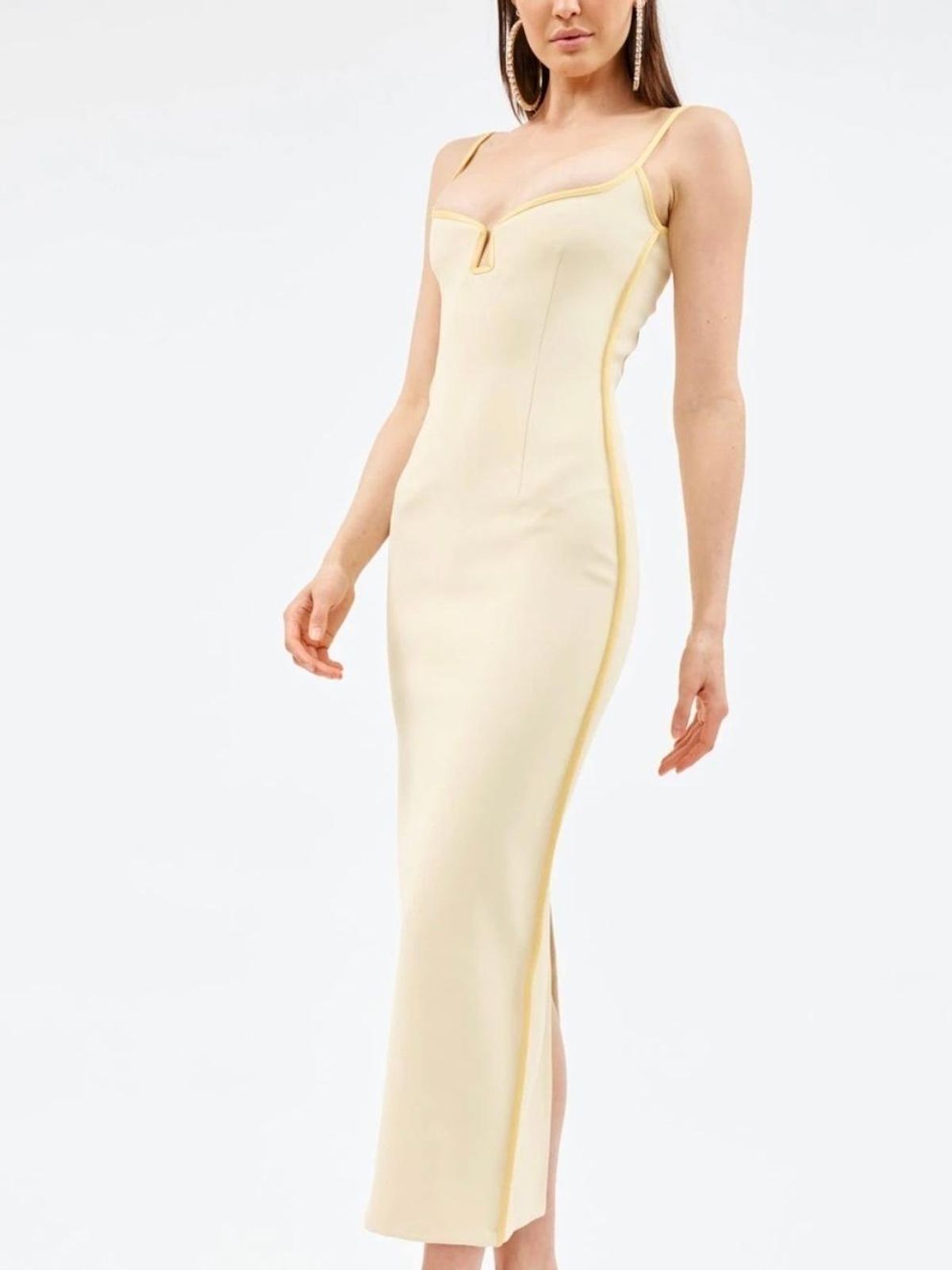 Paris Georgia Marlo Dress Yellow Size 6 - Image 3