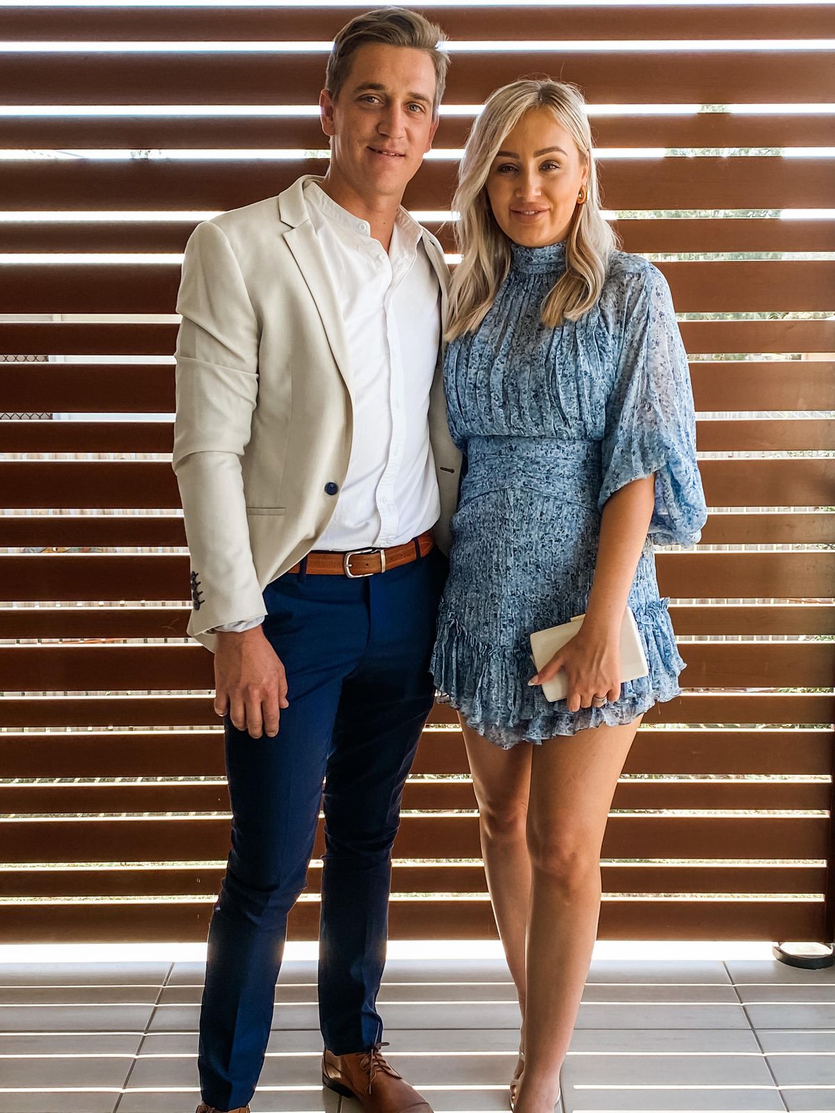 Shona Joy Harmony High Neck Ruched Mini Dress Blue Size 10 - Image 3