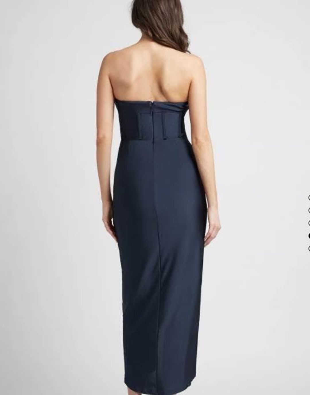 Shieke Ink Jersey Midi Dress Blue Size 6 for rent on The Volte - main image