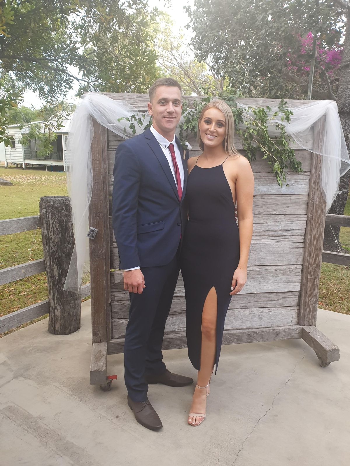 Bec & Bridge C'Est Magnifique Dress Blue Size 6 - Image 4